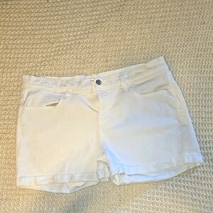 White Denim Shorts